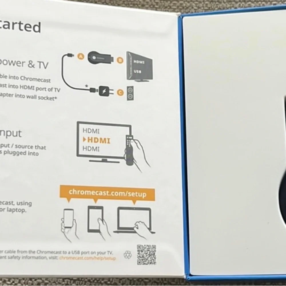 Google Chromecast 1st Generation Digital HD Media Streamer